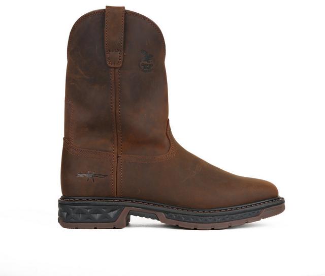 Men's Georgia Boot Carbo Tec LT Square Work Boots in Brown color