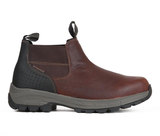 Men's Georgia Boot Eagle Trail Work Boots in Brown color