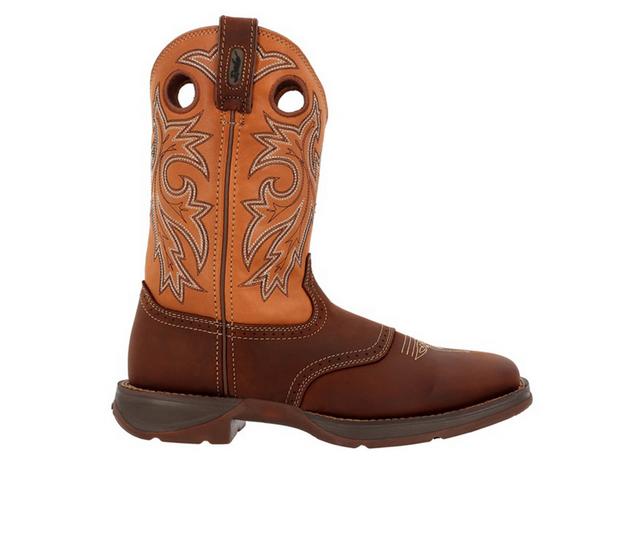 Men's Durango Rebel Saddle Up 11" Western Cowboy Boots in Brown/Tan color
