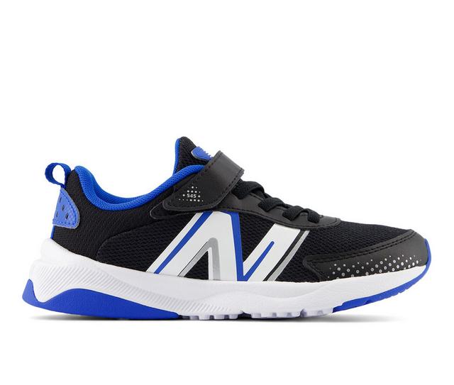 Boys' New Balance Little Kid 545 Running Shoes in Black/Blue color