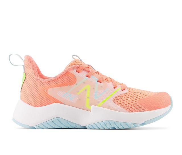 Girls' New Balance Little Kid & Big Kid Rave Run Running Shoes in Grapefruit color