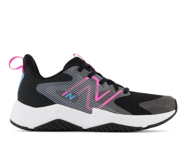 Girls' New Balance Little Kid & Big Kid Rave Run Running Shoes in Black color