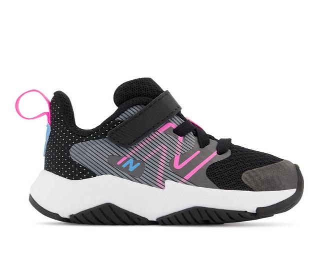 Girls' New Balance Toddler Rave Run Running Shoes in Black/Pink color