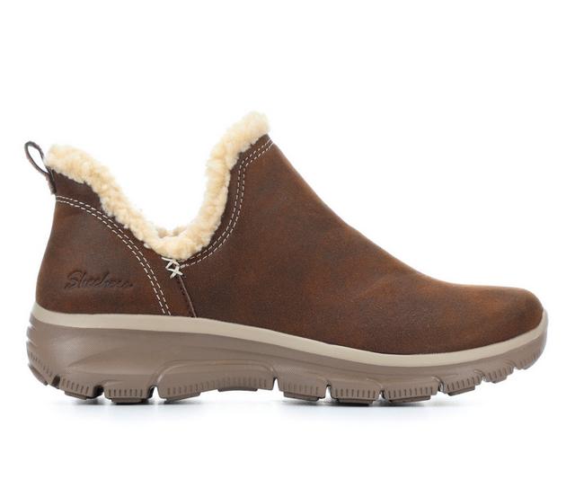 Women's Skechers Easygoing Buried 49537 Booties in Chocolate color