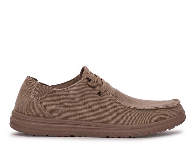 Men's Skechers Melson Raymon Dress Shoes in Taupe color
