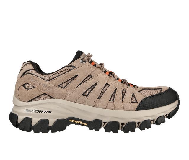 Men's Skechers Edgemont Taggert Hiking Boots in Khaki color