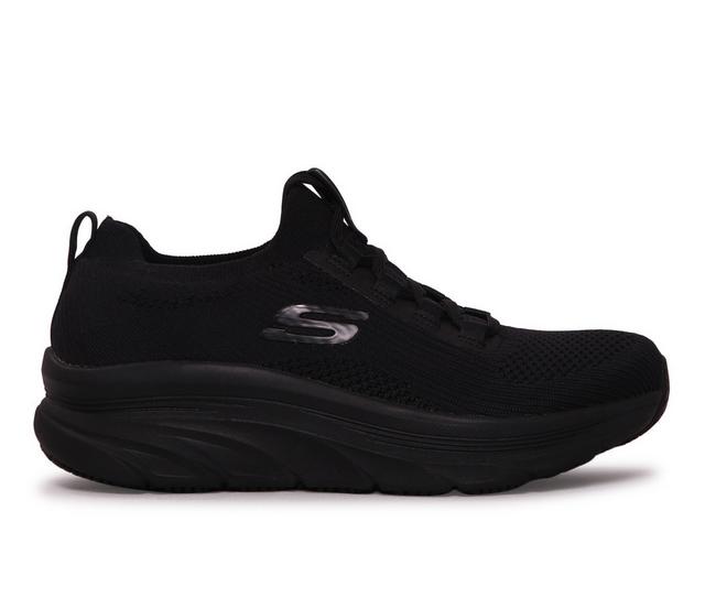 Men's Skechers Work D'Luxe Walker SR OZ Slip Resistant Shoes in Black color