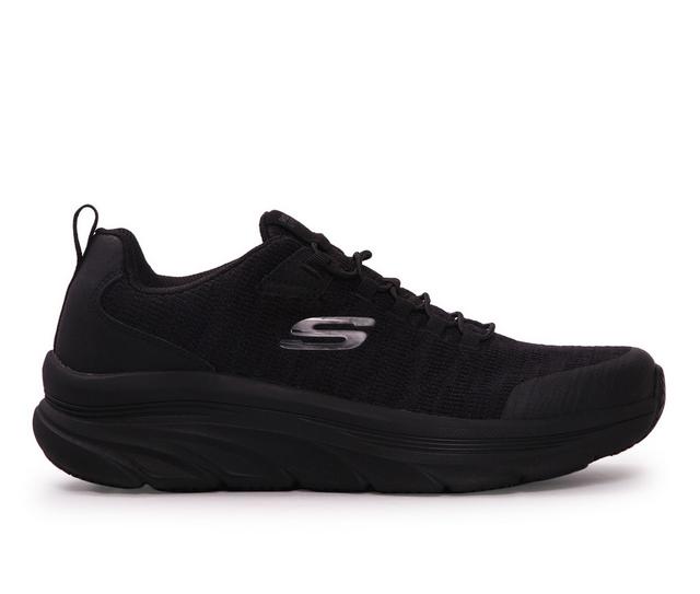 Men's Skechers Work D'Luxe Walker SR-Lux Slip Resistant Shoes in Black color