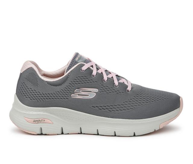 Women's Skechers Arch Fit Big Appeal Walking Shoes in Grey color