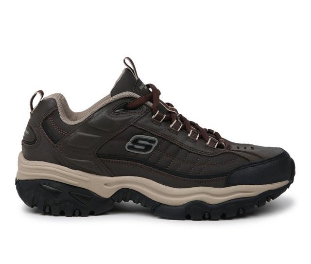 Men's Skechers Downforce Trail Running Shoes in Brown color