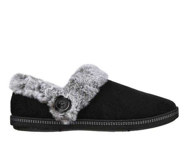 Women's Skechers Cozy Campfire- Fresh Toast Slippers in Black color