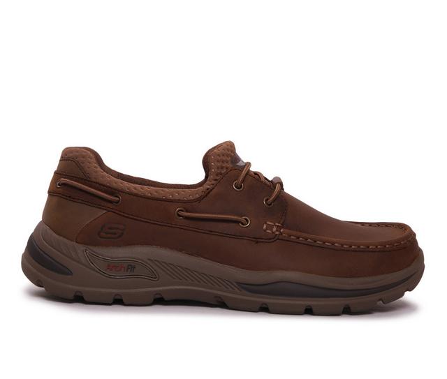 Men's Skechers Arch Fit Motley Hosco Oxfords in Desert color