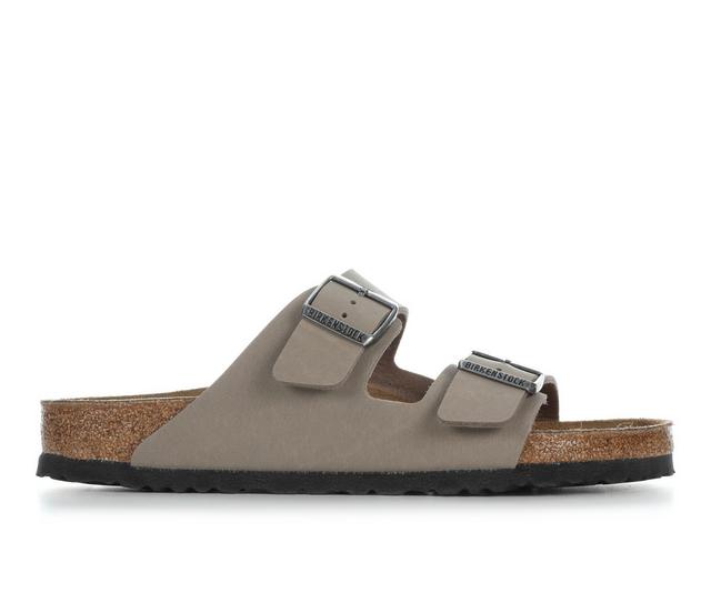 Men's Birkenstock Arizona Footbed Sandals in Gray Taupe color