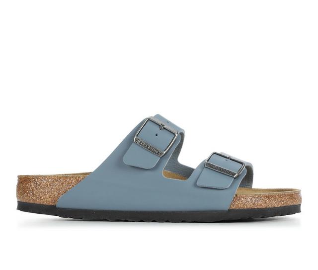 Men's Birkenstock Arizona Footbed Sandals in Basalt Gray color