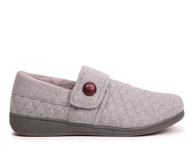 Women's Vionic Jackie-V Slippers in Light Grey color