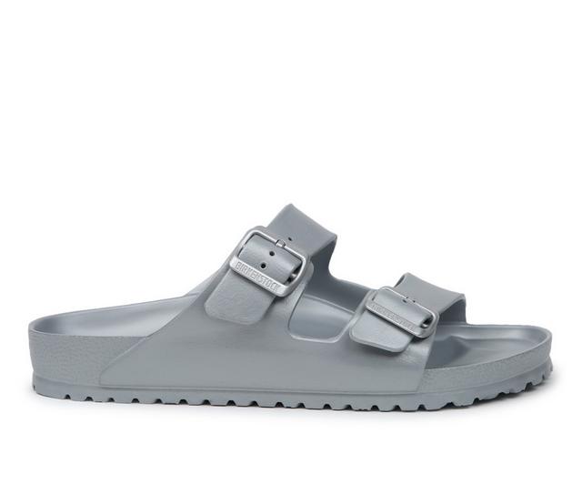 Men's Birkenstock Arizona Eva Flip-Flops in Metallic Silver color