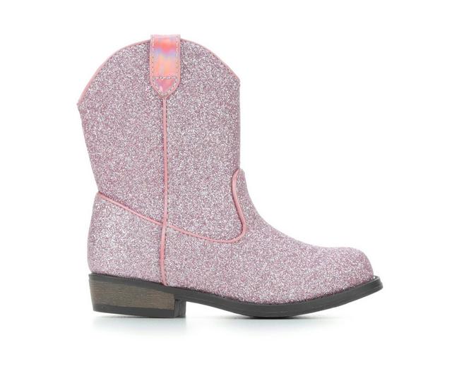 Girls' Self Esteem Toddler Tessa Cowboy Boots in Pink color