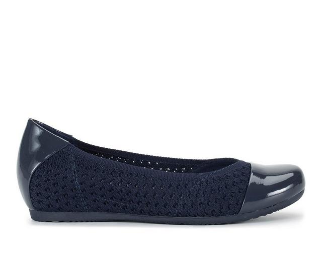 Women's Baretraps Mia Flats in Navy color
