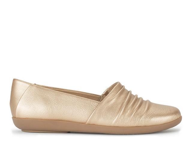 Women's Baretraps Piper Flats in Light Gold color