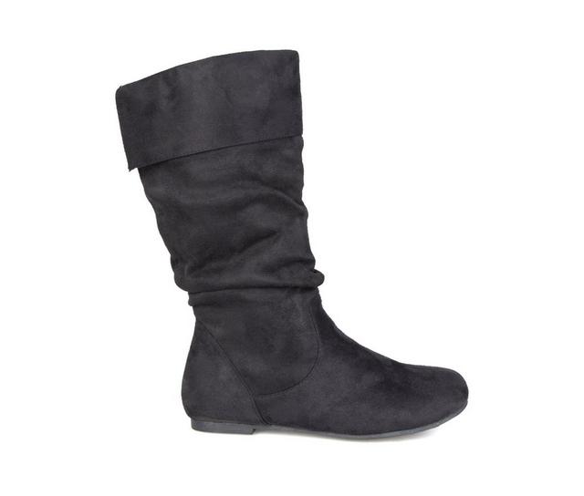 Women's Journee Collection Shelley-3 Mid Calf Boots in Black color