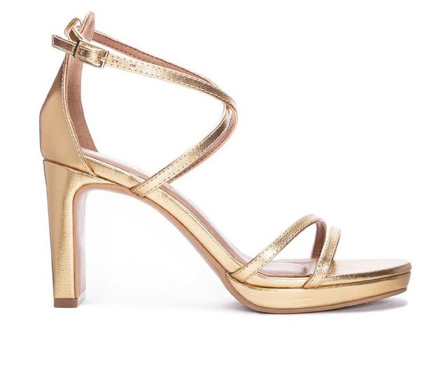 Women's Chinese Laundry Taryn Dress Sandals in Gold color