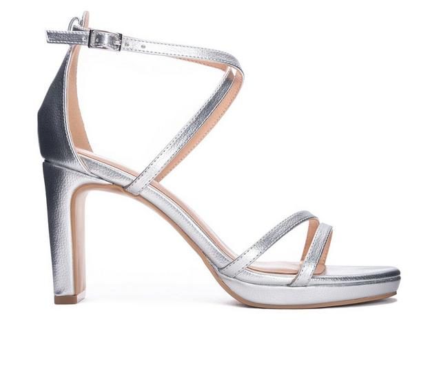 Women's Chinese Laundry Taryn Dress Sandals in Silver color