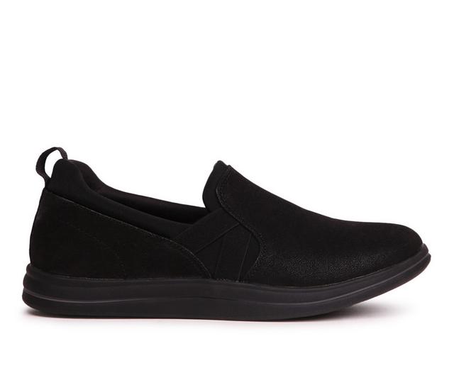 Women's Clarks Breeze Bali Slip Ons in Black color