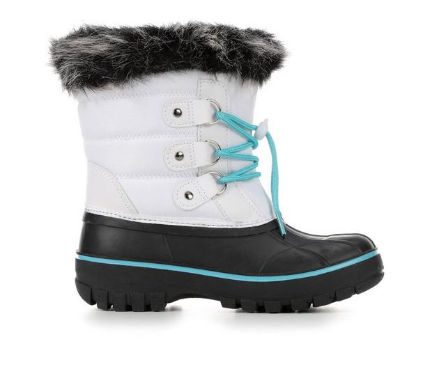 Girls' Itasca Sonoma Little Kid & Big Kid Icy II Winter Boots in White/Turquoise color