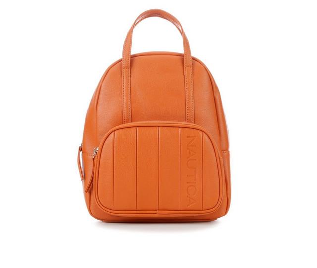 Nautica All Aboard Backpack Sustainable Handbag in Tiger Lily color