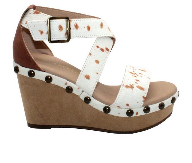 Women's Very Volatile Zitola Platform Wedge Sandals in Dapple color