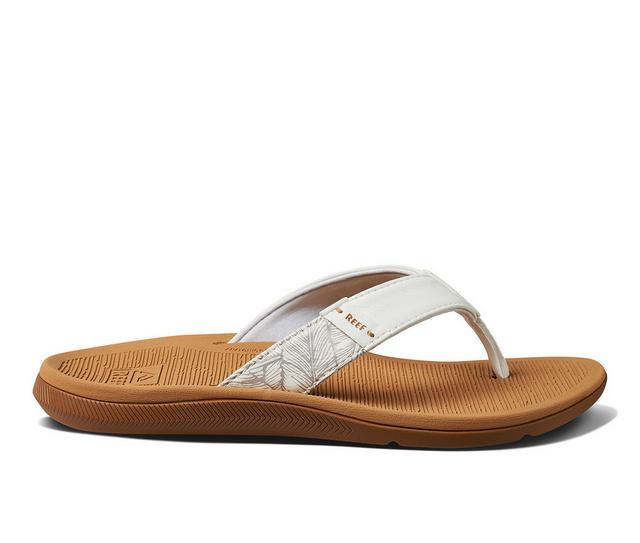 Women's Reef Women's Santa Ana Flip-Flops in Cloud color