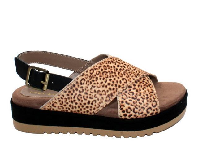 Women's Very Volatile Calabar Platform Sandals in Tan Leopard color