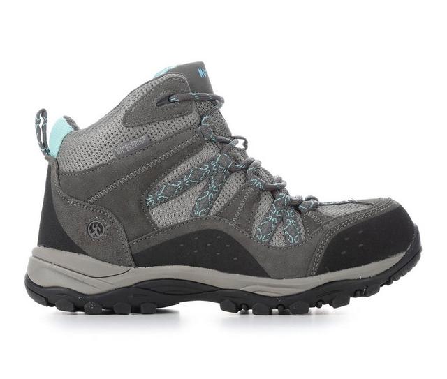 Women's Northside Freemont Waterproof Hiking Boots in Grey/Aqua color