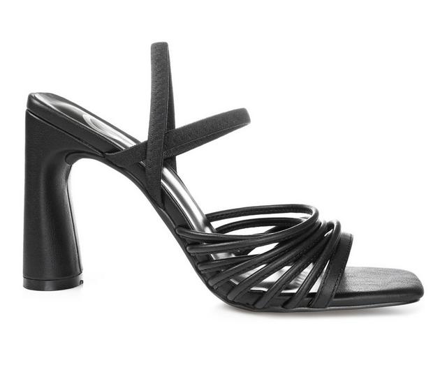 Women's Journee Collection Hera Dress Sandals in Black color