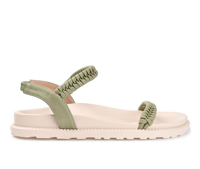 Women's Journee Collection Josee Sandals in Green color