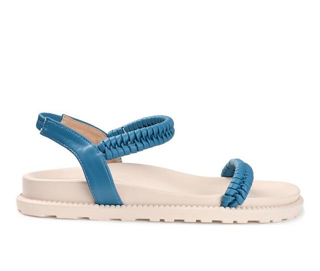 Women's Journee Collection Josee Sandals in Blue color