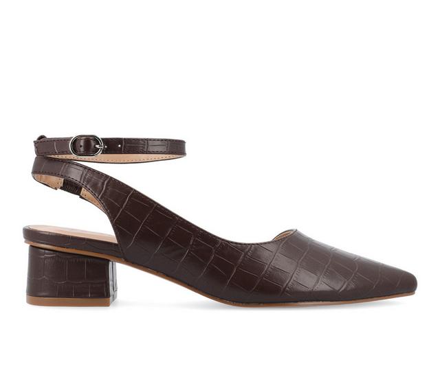 Women's Journee Collection Keefa Pumps in Brown color