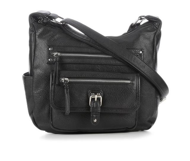 Bueno Of California Solana Wash Crossbody Handbag in Black color