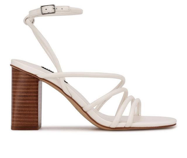 Women's Nine West Yeap Dress Sandals in White color