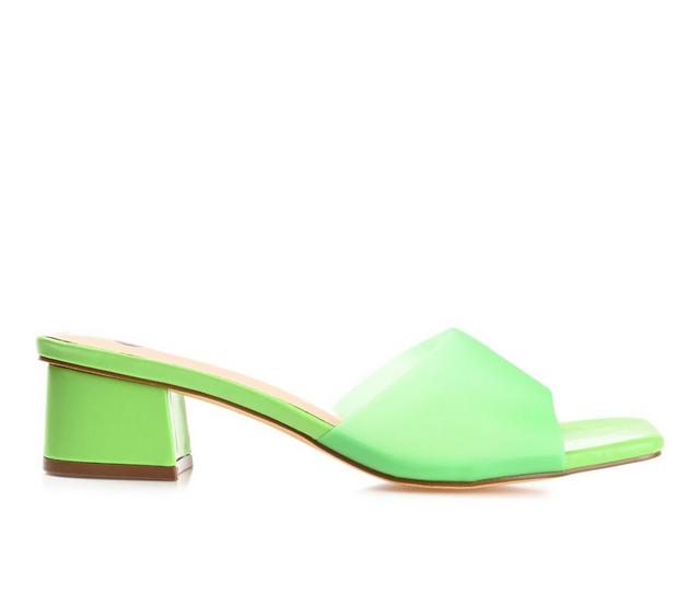 Women's Journee Collection Jaydin Dress Sandals in Green color