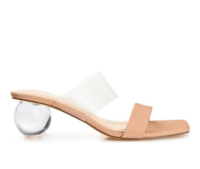Women's Journee Collection July Dress Sandals in Mocha color