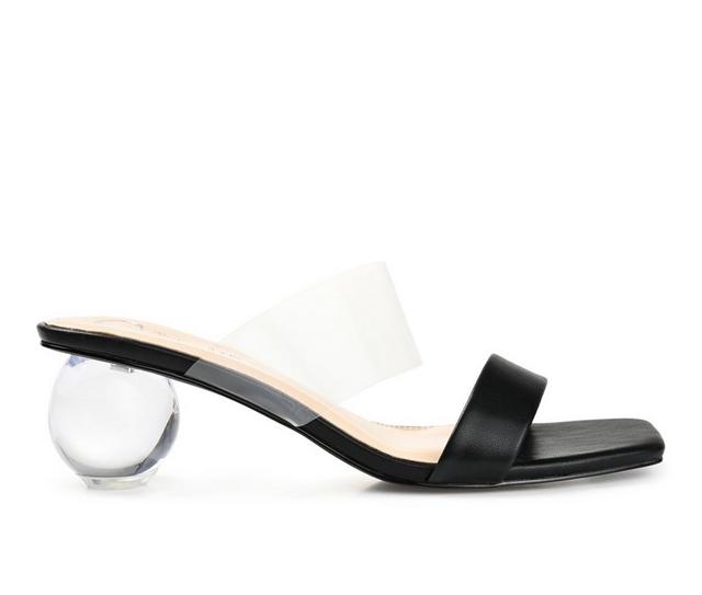 Women's Journee Collection July Dress Sandals in Black color