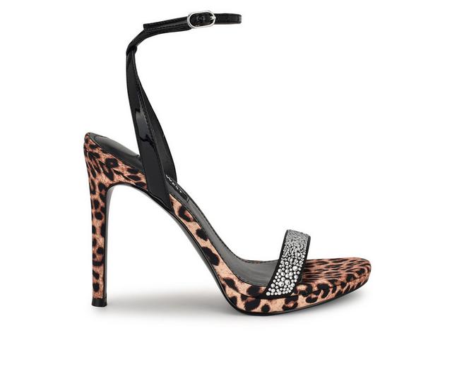 Women's Nine West Loola Heels in Black/Leopard color