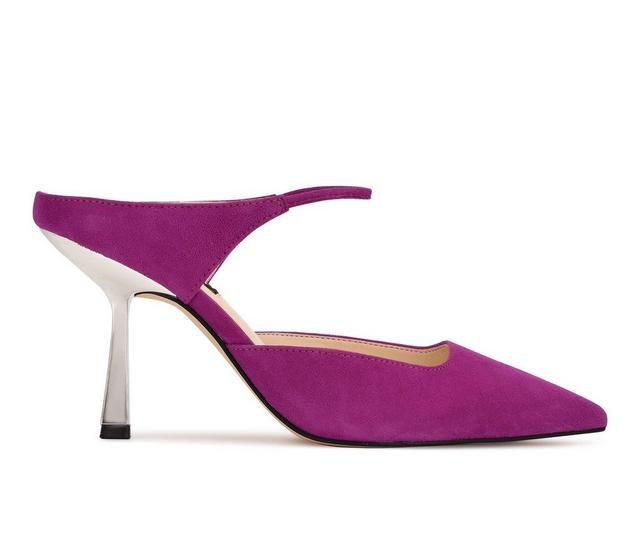 Women's Nine West Madys Pumps in Berry Suede color