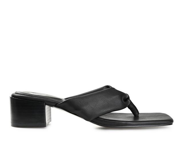 Women's Journee Collection Seelah Dress Sandals in Black color