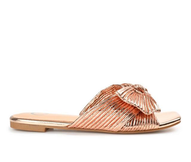 Women's Journee Collection Serlina Sandals in Rose Gold color