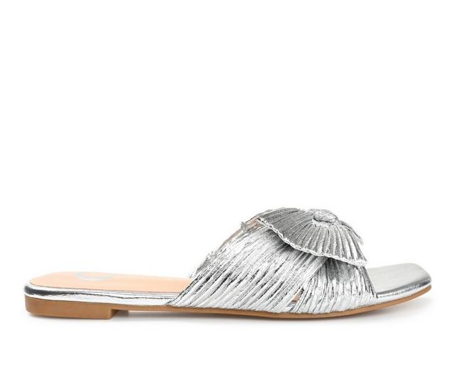 Women's Journee Collection Serlina Sandals in Silver color