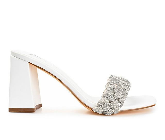 Women's Journee Collection Sashaa Dress Sandals in White color