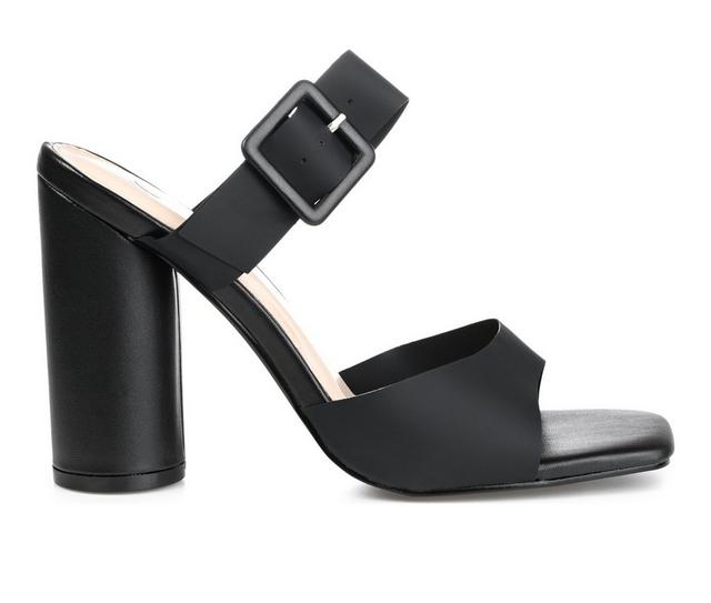 Women's Journee Collection Luca Dress Sandals in Black color