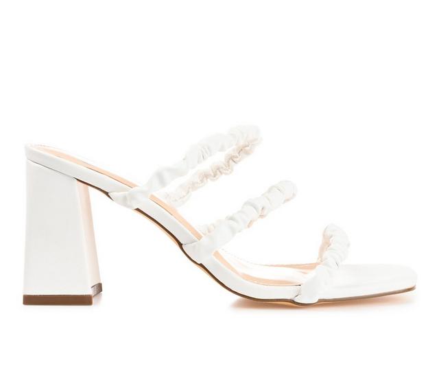 Women's Journee Collection Reagaan Dress Sandals in White color